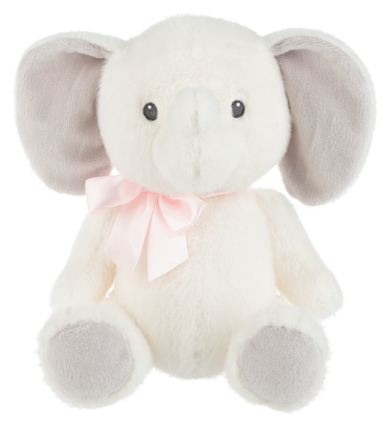 Lucky White Elephant with Pink